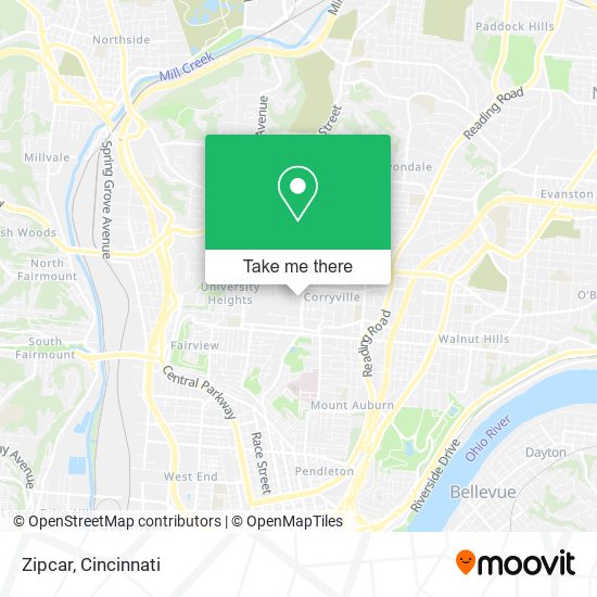 Zipcar map