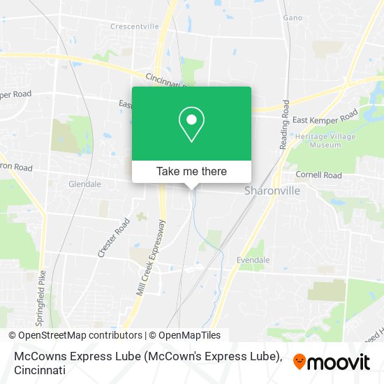 Mapa de McCowns Express Lube (McCown's Express Lube)