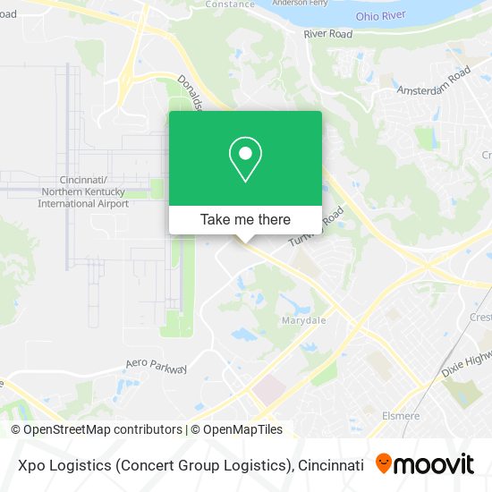 Mapa de Xpo Logistics (Concert Group Logistics)