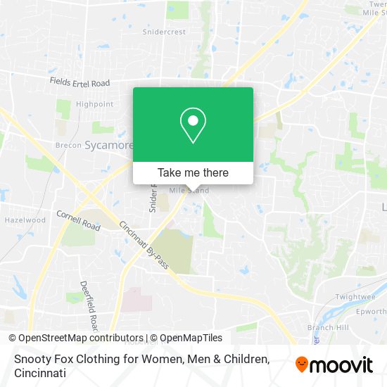 Snooty Fox Clothing for Women, Men & Children map