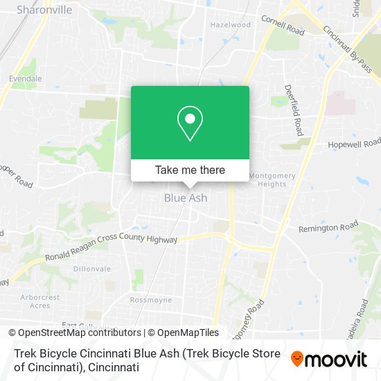 Mapa de Trek Bicycle Cincinnati Blue Ash (Trek Bicycle Store of Cincinnati)