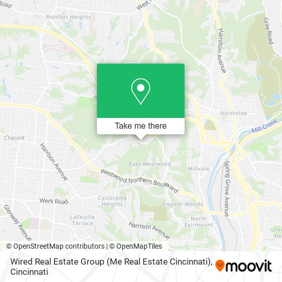 Mapa de Wired Real Estate Group (Me Real Estate Cincinnati)
