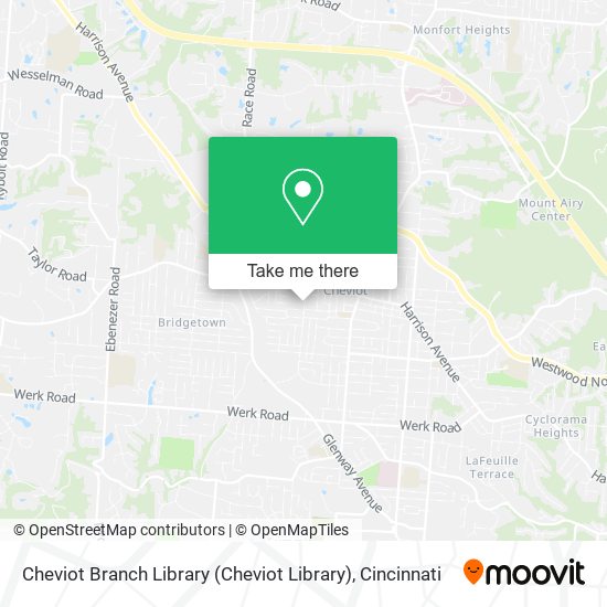 Cheviot Branch Library (Cheviot Library) map