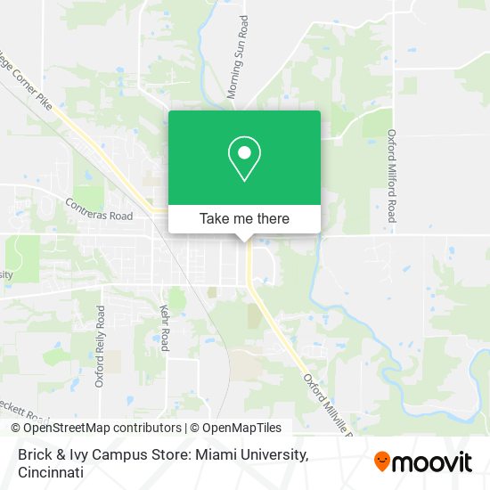 Mapa de Brick & Ivy Campus Store: Miami University