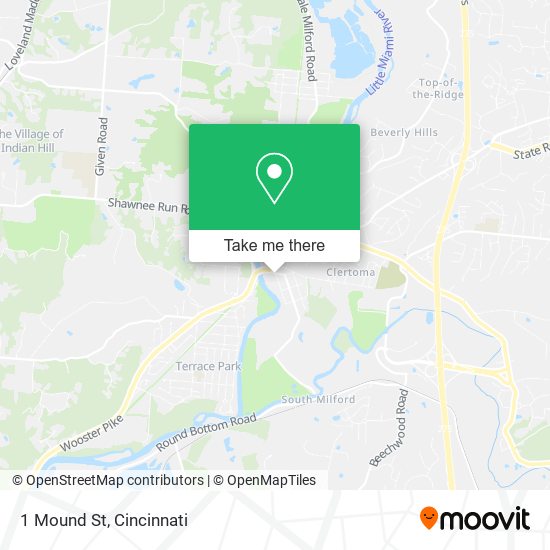 Mapa de 1 Mound St
