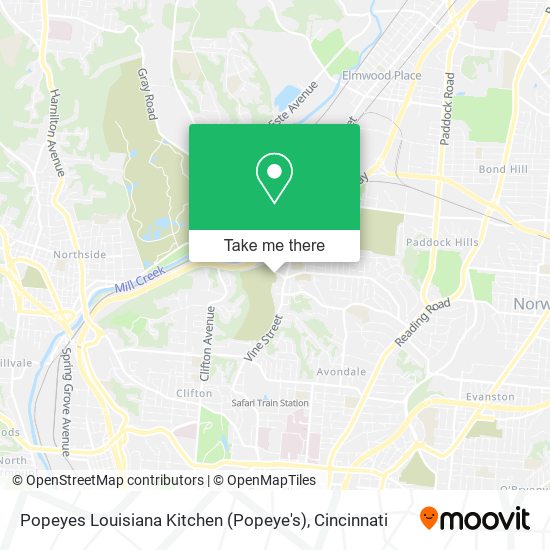 Mapa de Popeyes Louisiana Kitchen (Popeye's)