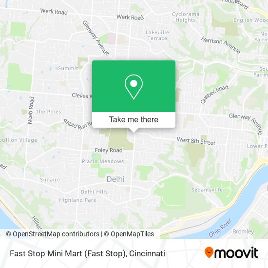 Mapa de Fast Stop Mini Mart