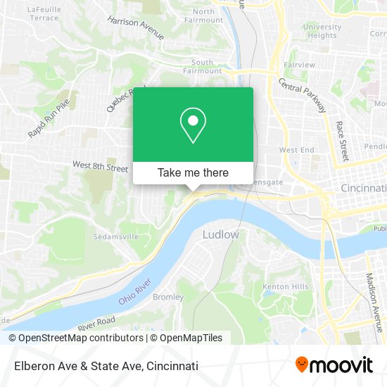 Elberon Ave & State Ave map