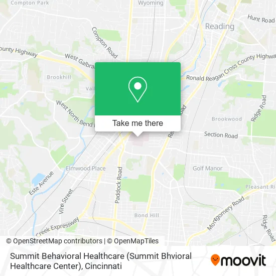 Summit Behavioral Healthcare (Summit Bhvioral Healthcare Center) map