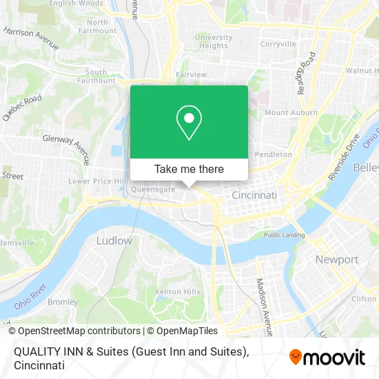 Mapa de QUALITY INN & Suites (Guest Inn and Suites)
