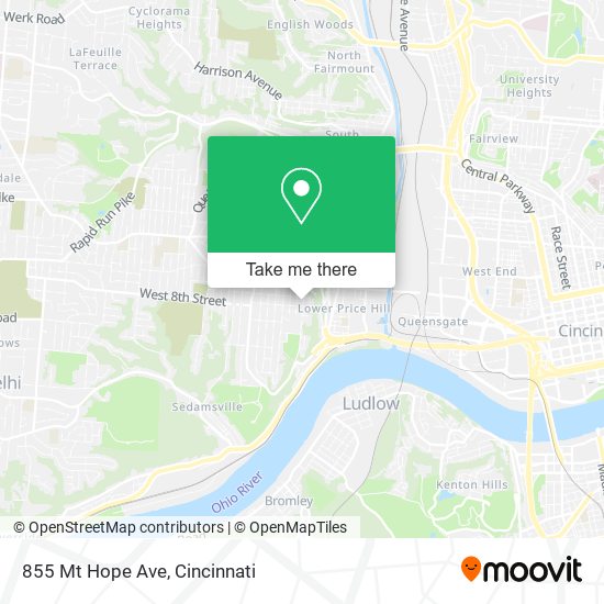 855 Mt Hope Ave map