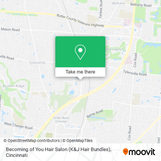 Becoming of You Hair Salon (K&J Hair Bundles) map