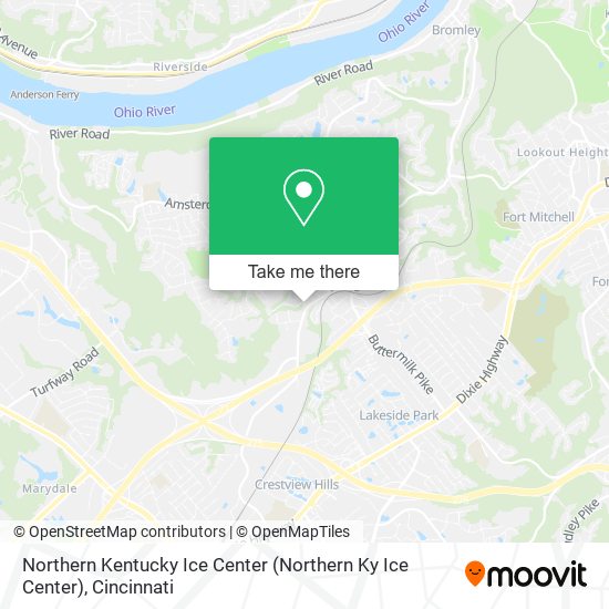 Mapa de Northern Kentucky Ice Center