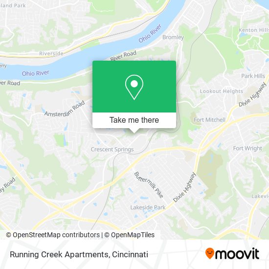 Mapa de Running Creek Apartments