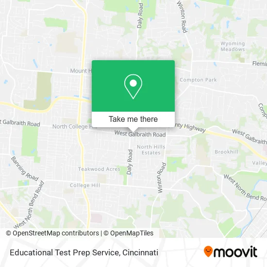 Educational Test Prep Service map