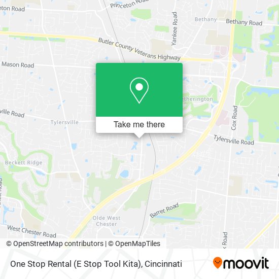 Mapa de One Stop Rental (E Stop Tool Kita)