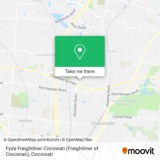 Fyda Freightliner Cincinnati (Freightliner of Cincinnati) map