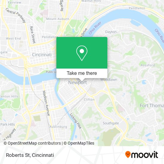 Mapa de Roberts St