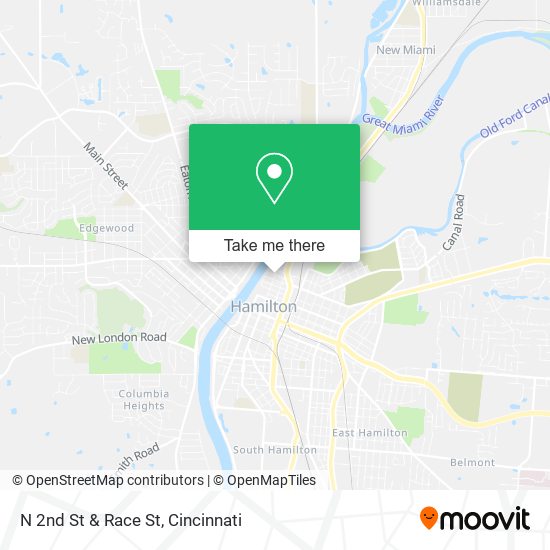 N 2nd St & Race St map