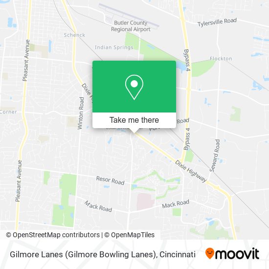 Gilmore Lanes (Gilmore Bowling Lanes) map