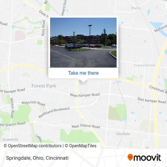 Springdale, Ohio map