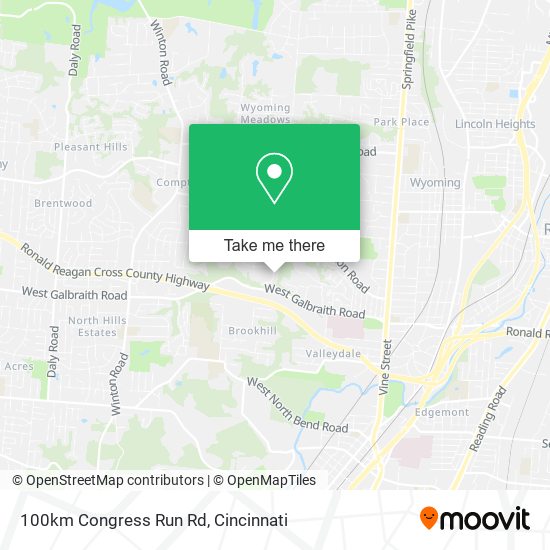 100km Congress Run Rd map
