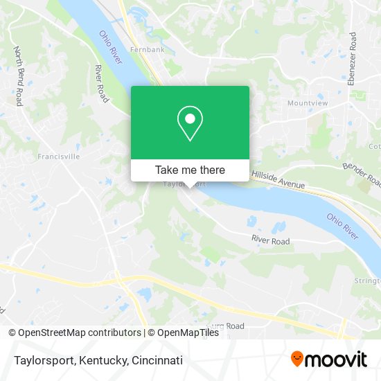 Mapa de Taylorsport, Kentucky