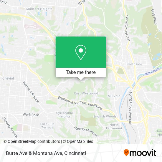 Mapa de Butte Ave & Montana Ave