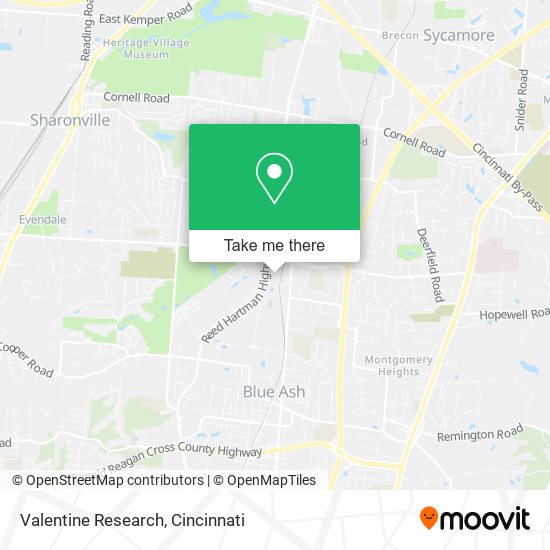 Valentine Research map