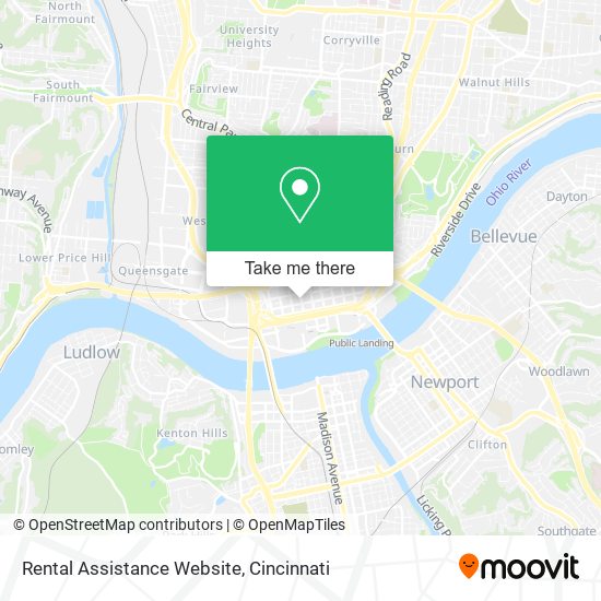 Rental Assistance Website map