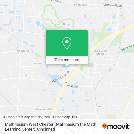 Mathnasium West Chester (Mathnasium the Math Learning Center) map