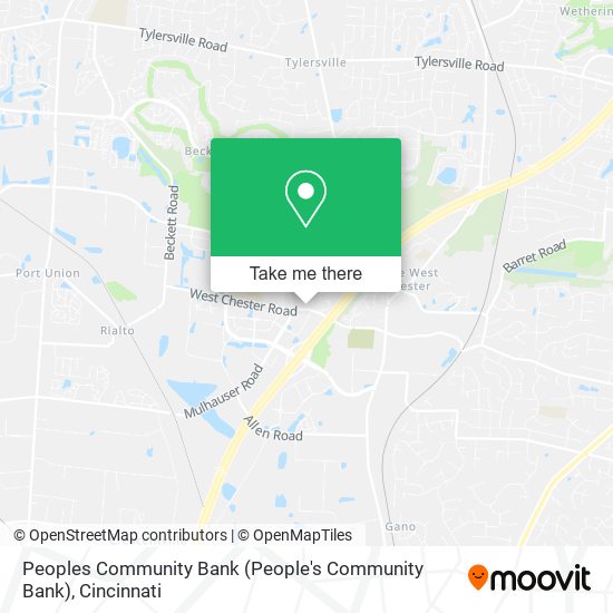 Peoples Community Bank (People's Community Bank) map