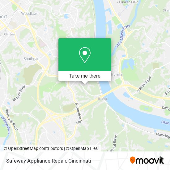 Mapa de Safeway Appliance Repair