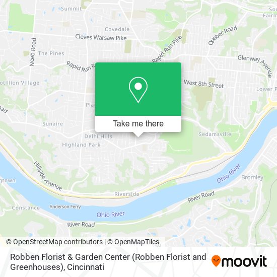 Mapa de Robben Florist & Garden Center (Robben Florist and Greenhouses)