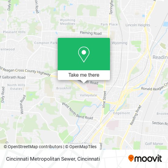 Cincinnati Metropolitan Sewer map