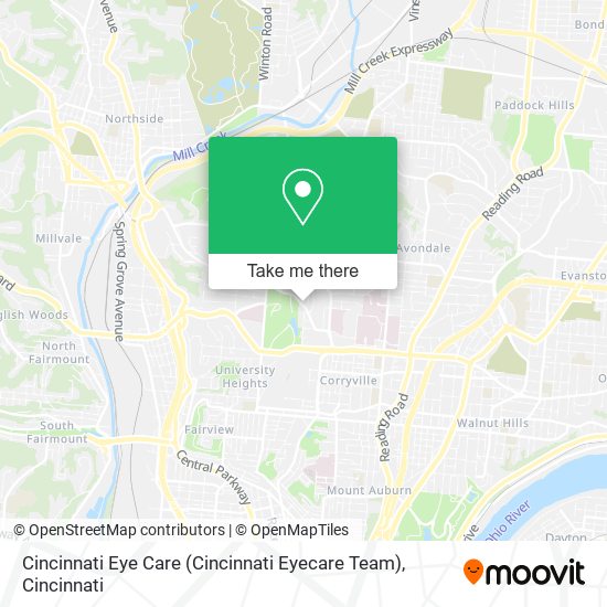 Cincinnati Eye Care (Cincinnati Eyecare Team) map