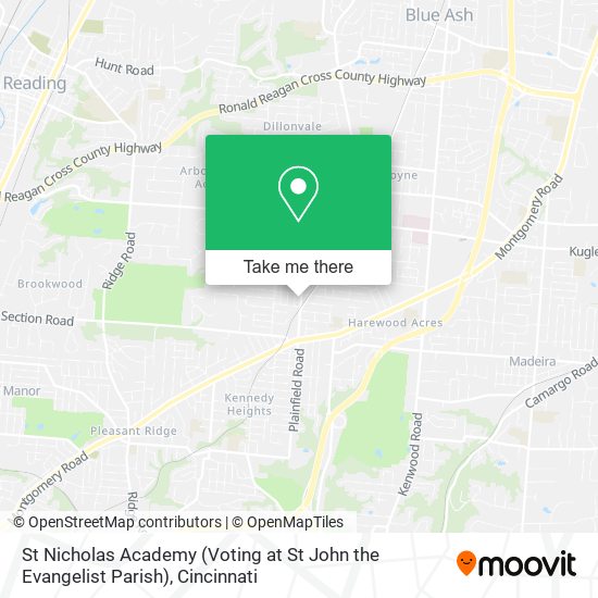 Mapa de St Nicholas Academy (Voting at St John the Evangelist Parish)