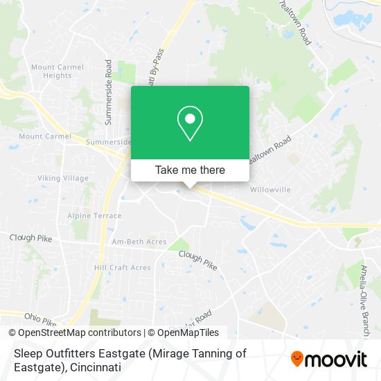 Sleep Outfitters Eastgate (Mirage Tanning of Eastgate) map