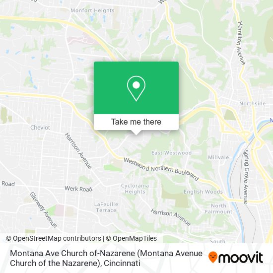 Mapa de Montana Ave Church of-Nazarene (Montana Avenue Church of the Nazarene)