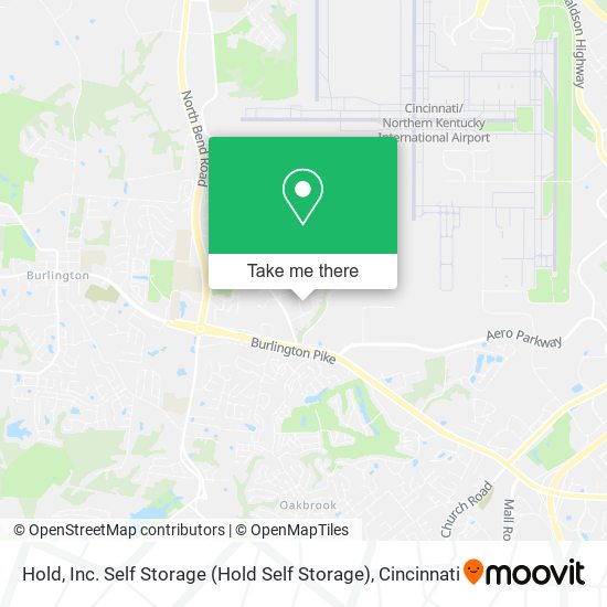 Mapa de Hold, Inc. Self Storage (Hold Self Storage)