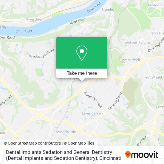 Dental Implants Sedation and General Dentistry map