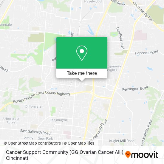 Mapa de Cancer Support Community (GG Ovarian Cancer Alli)