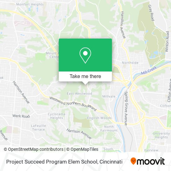 Project Succeed Program Elem School map