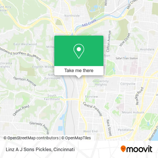 Mapa de Linz A J Sons Pickles