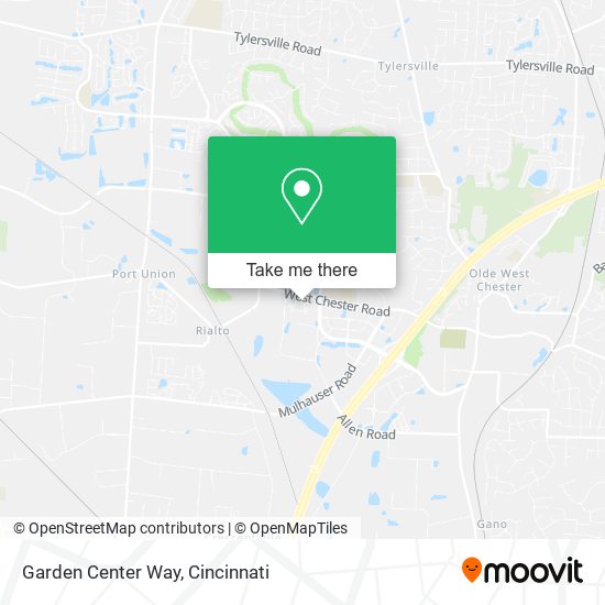 Garden Center Way map