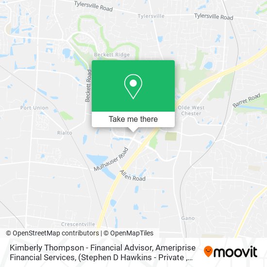 Kimberly Thompson - Financial Advisor, Ameriprise Financial Services, map