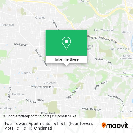 Four Towers Apartments I & II & III map