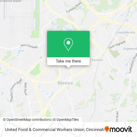 United Food & Commercial Workers Union map