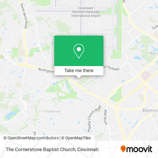 The Cornerstone Baptist Church map