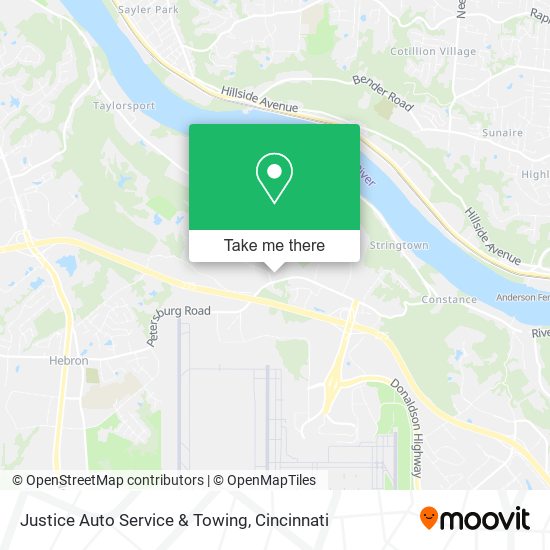 Mapa de Justice Auto Service & Towing